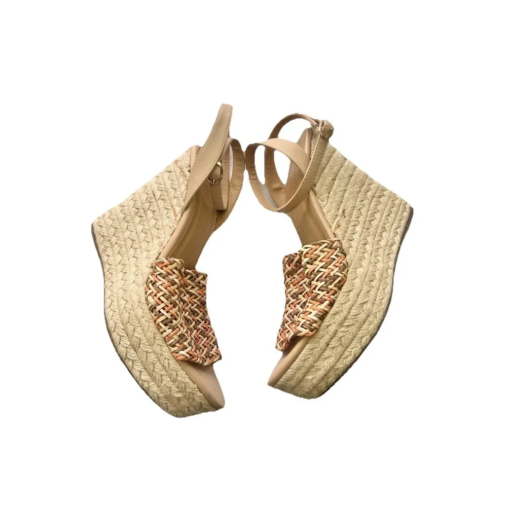 Bamboo Wedge Heels Size 8 Sandals Shoe Accessory Women‎ Clothing